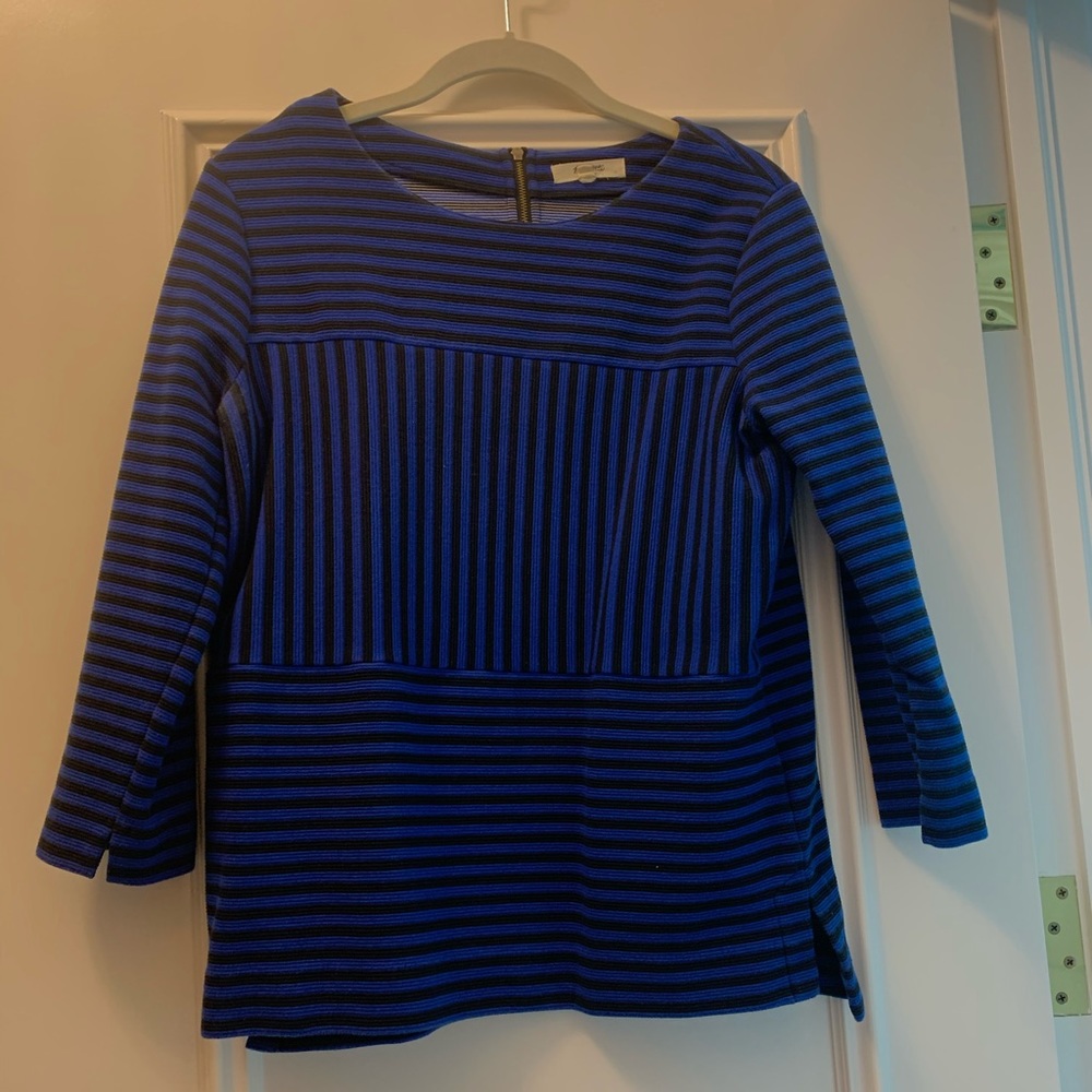 Striped Jcrew Madewell ponte shirt  size Large
